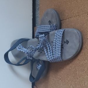 Womens Sketchers Memory Foam Strappy Sandals